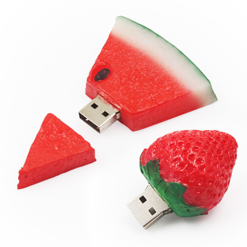 pvc017 Watermelon strawberry shaped USB drive