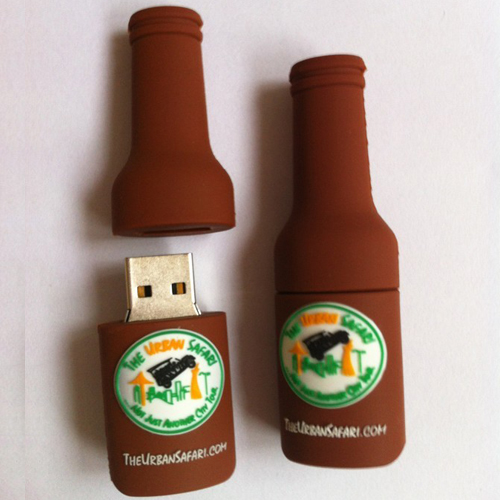 pvc010 beer bottle shaped USB drive